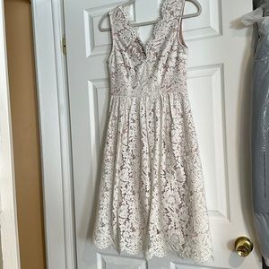Lace midi dress-Perfect for bridal and baby showers